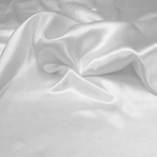 1 Yard White Charmeuse Satin Fabric 58/60" Wide, Ideal for Apparel, Crafts & Deco {1}