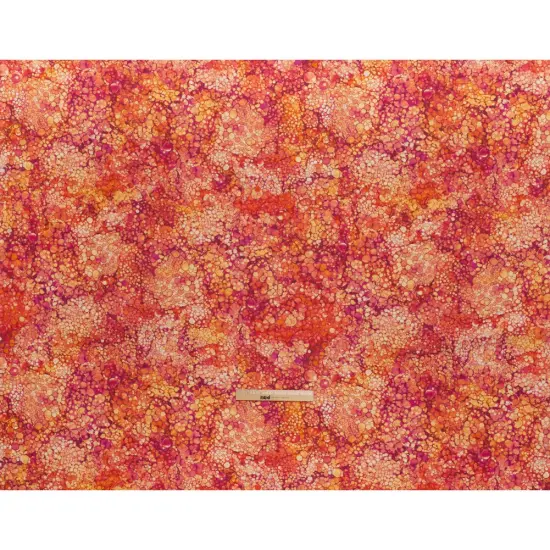 1 Yard Hibiscus Bubbles Quilting Cotton Fabric Bliss Collection Pink Orange Yellow 43 inch Width {3}