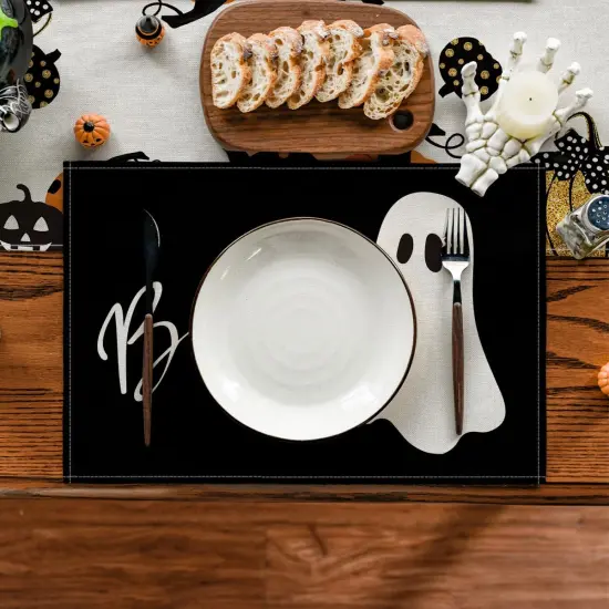 Boo Ghost Halloween Placemats Set of 4 {2}