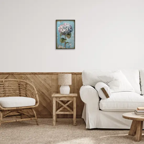 Stupell Industries Hydrangea on Distressed Framed Giclee Wall Art Design by LSR Design Studio {2}