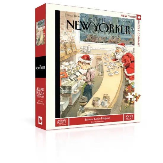 New York Puzzle Company Santa's Little Helpers 1000 Piece Piece Jigsaw Puzzle {1}