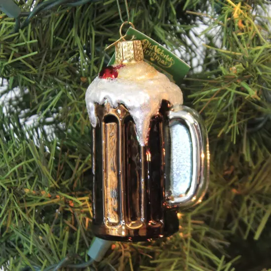 Old World Christmas 3.5 Inch Root Beer Float Tree Ornament , Ice Cream Fizzy Soda Brown {3}