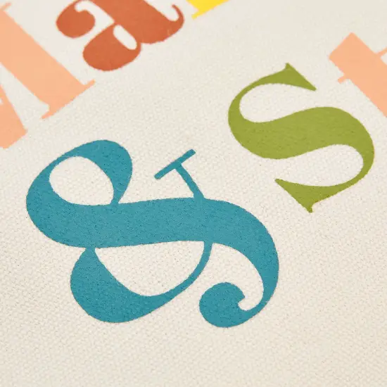 12 Pack Small Canvas Makeup Bags with Zipper for Women, 6 Retro Designs (White, 8 x 6 In) {5}