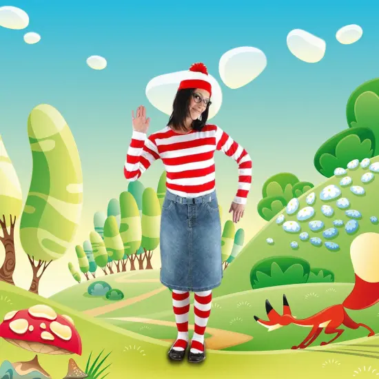 Where's Waldo Wenda Costume Kit Adult {4}