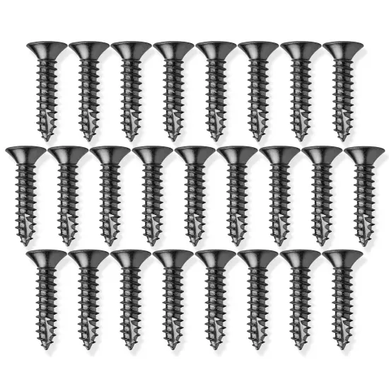 Cauldham Wood Screws #9 x 1 Inch for Door Hinges - 25 pack {3}