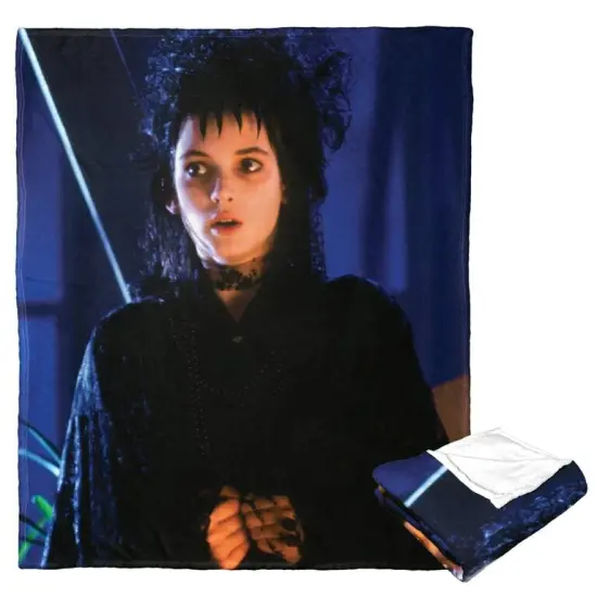Warner Brothers Beetlejuice Silk Touch Throw Blanket Strange Lydia {2}