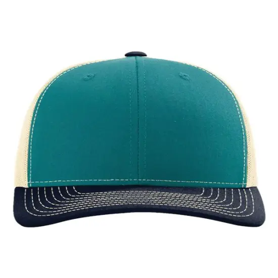Richardson&reg; Snapback Trucker Cap Blue Teal/ B Navy {1}