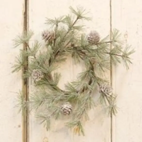 Vintage Glitter Birchcone Pine Ring 3.5" {2}