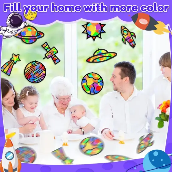 32 Sets Solar System Suncatchers Crafts Kit DIY {4}