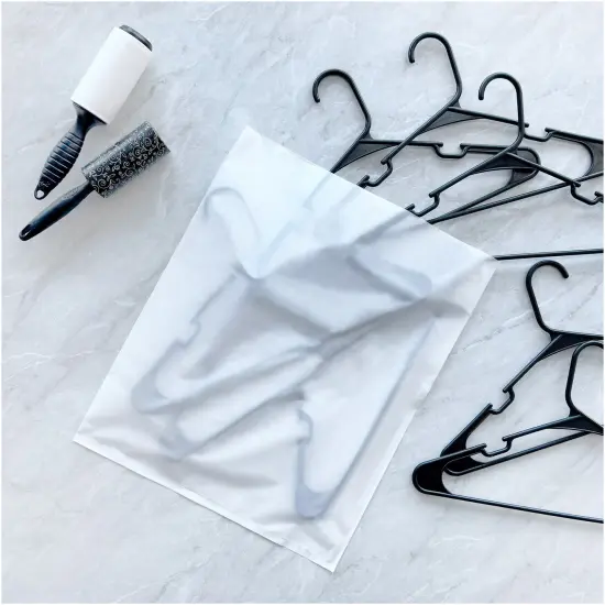 Plymor 15" x 18", White 2 Mil Flat Open Plastic Poly Bags {4}