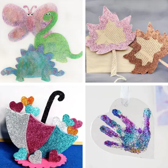 Holographic Fine Glitter, 100g/3.5oz Extra Fine Glitters Powder Packs for Resin {4}