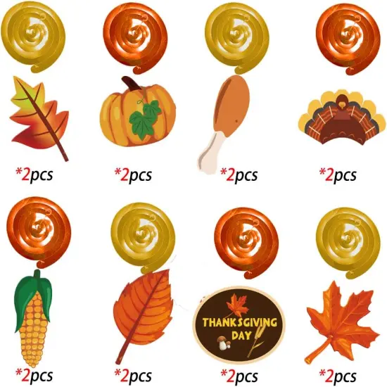 Fall Thanksgiving Party Hanging Decorations - 30Ct {3}