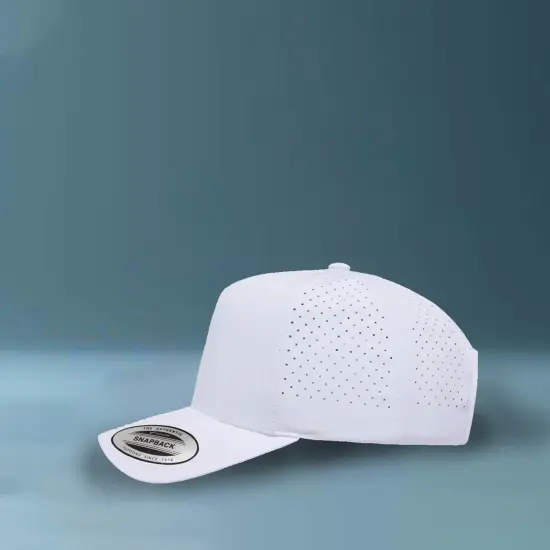 1 Count Scenic Trucker Cap Five Panel Low Profile with Recycled Pre Curved Bill Heather Grey {6}