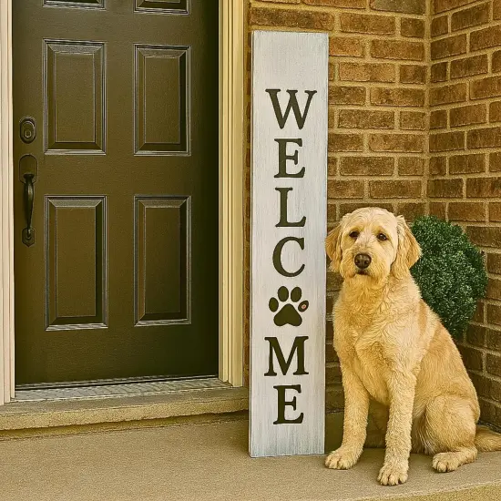 22PCS Large Letter Welcome Stencils for Painting on Wood {5}