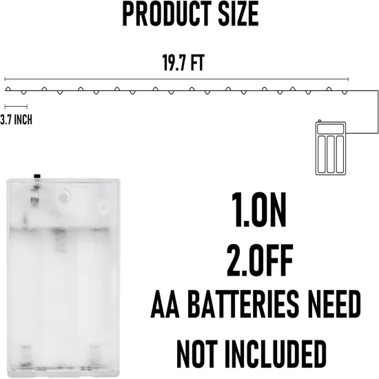 4 Pack Total 80FT 240LED Orange Fairy Halloween String Lights {2}