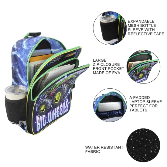 Hot Wheels Monster Backpack {2}