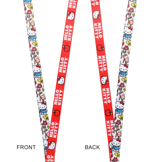 Hello Kitty Lanyard with Breakaway Rubber Charm and ID Sleeve {2}