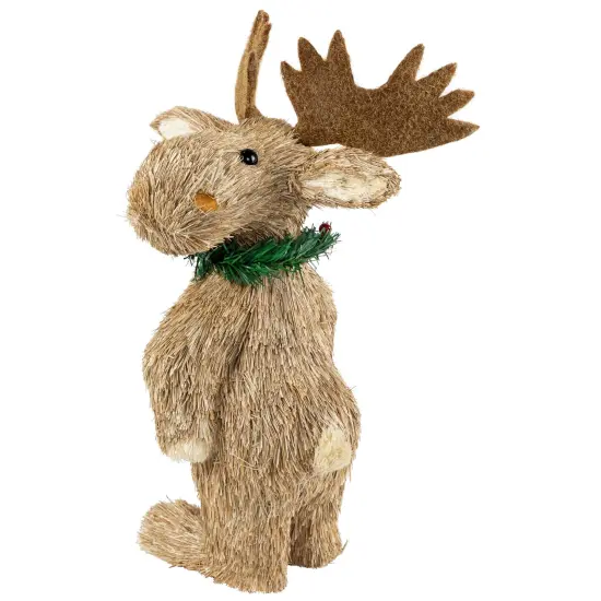 Northlight Woodland Standing Moose Christmas Figure - 14" Beige {4}