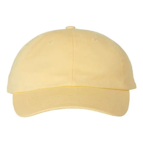 Valucap&reg; Adult Bio Washed Classic Dad Hat Butter {1}