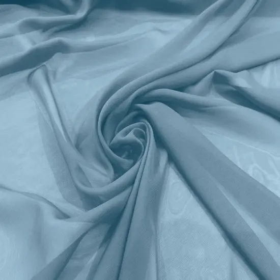 1 Yard 58/60" Width Solid Chiffon Lightweight Soft Polyester Fabric SeaFoam {5}