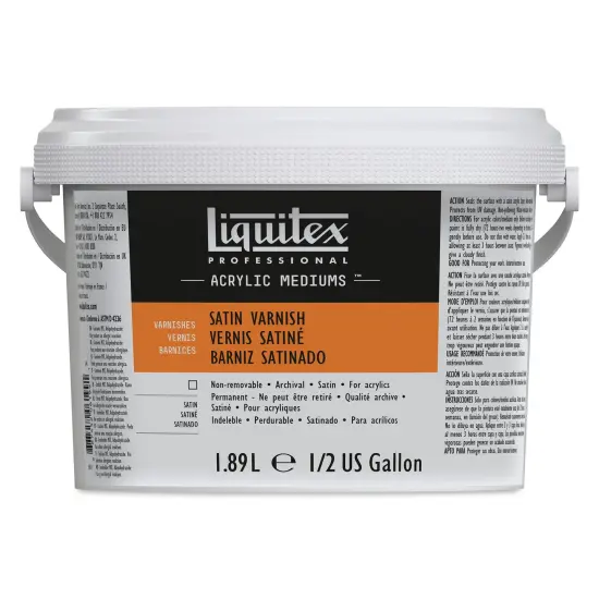 Liquitex Acrylic Varnish - Satin, 1.89 L, Bucket {1}