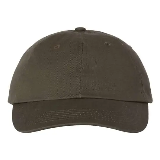 Valucap&reg; Adult Bio Washed Classic Dad Hat Olive {1}