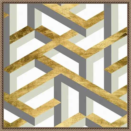 Geometric Landscape IV by Melissa Wang Framed Canvas Wall Art {1}