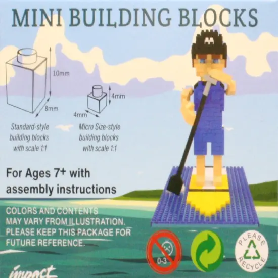 Mini Building Blocks - Paddleboarder {4}