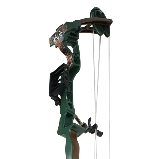 RealTree: Toy Compound Bow Set - 30" - Green-Brown-Camo - 3ct Suction-Tipped Arrows, Target, Ergonomic Grip, Shoots Up to 40ft, Archery, Kids Ages 8+ {7}