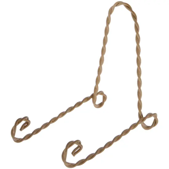 Bard's Twisted Gold-toned Wire Easel Stand, 4.5" H x 3" W x 4" D {1}