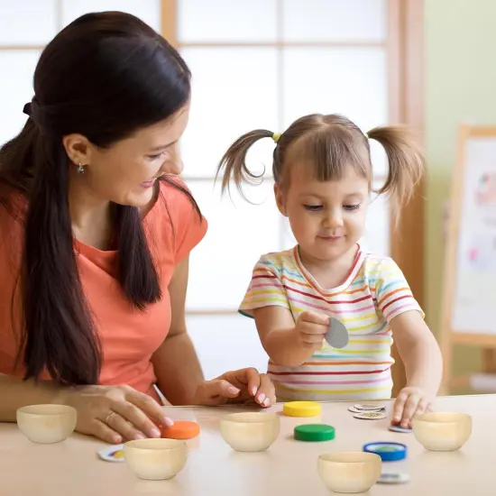 Set of 40 Wood Small Bowls Unfinished Wooden Mini Round Bowl Serving Craft Kitchen or Condiment Salad Nuts Dips Sauce Spice Candy {3}