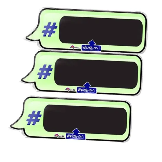 Anagram&reg; 34 Inch Hashtag Text Bubble Balloon {6}