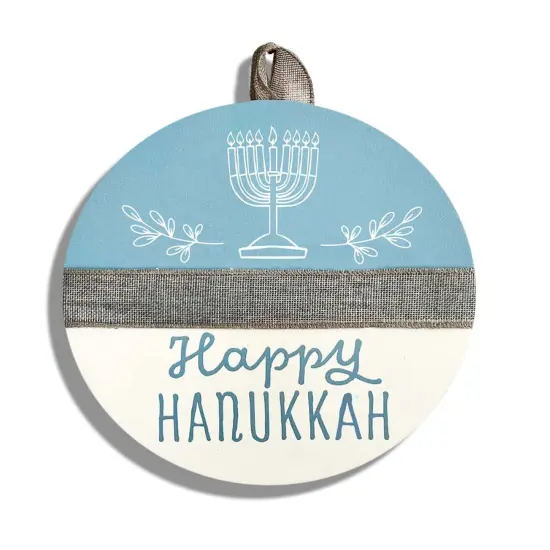 Happy Hanukkah Door Hanger {1}