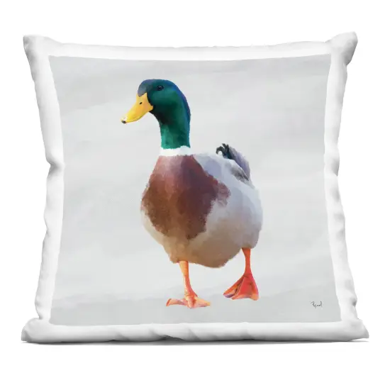 Stupell Industries Squawking Mallard Duck Indoor Pillow, 18 x 7 x 18 {1}