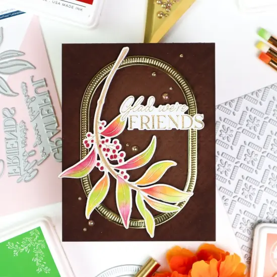 Pinkfresh Studio Press Plate-Grateful Greenery {3}