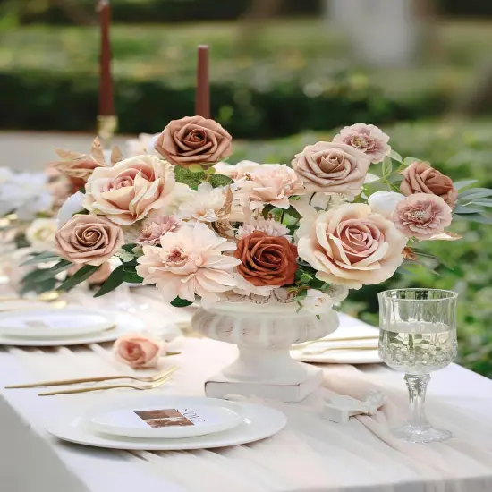 Artificial Flowers DIY Box Fake Roses - Nude {3}