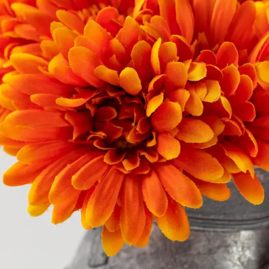 Artificial African Daisies Flowers - Orange {4}
