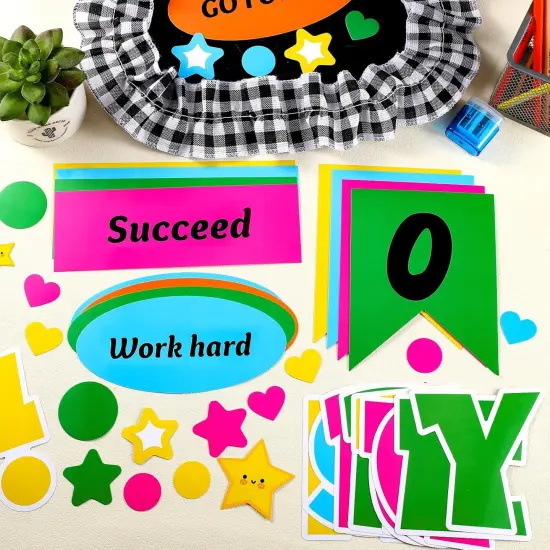 81 Pcs Welcome Back to School Bulletin Board Set - Classic {2}