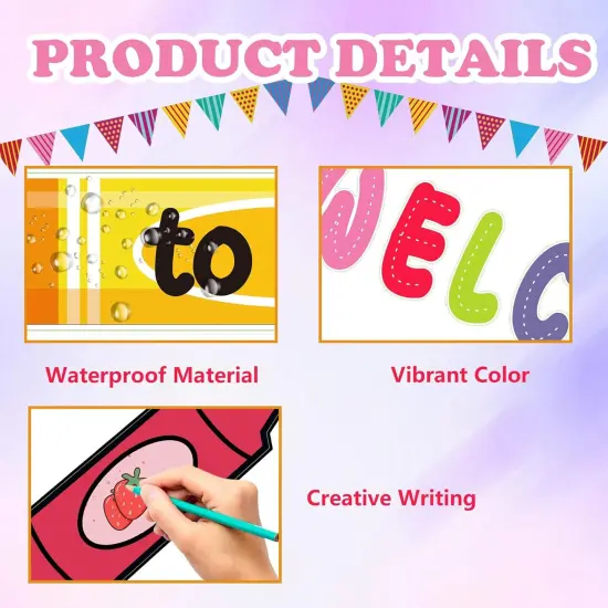 81 Pcs Back to School Bulletin Board Decorations {3}