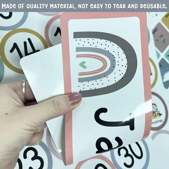 Boho Rainbow Calendar Bulletin Board Set with Seasons {4}