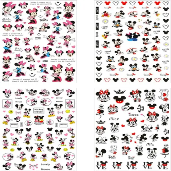 8pcs 3D Cute Nail Art Stickers {4}