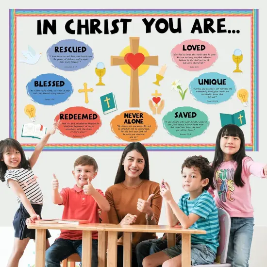 Classroom Christian Jesus Bulletin Board Decoration Set {4}