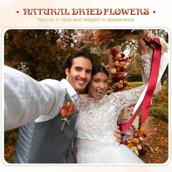 10 Pack Fall Decor Dried Flowers Bouquets {5}