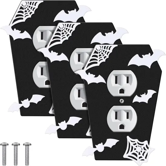 3 Pieces Gothic Coffin Light Switch Cover {1}