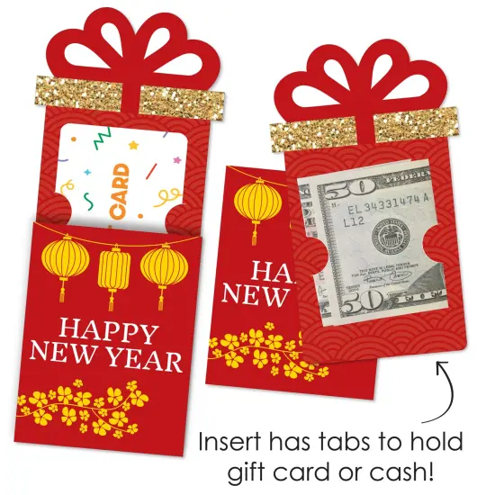 Big Dot of Happiness Lunar New Year - Money and Gift Card Sleeves - Nifty Gifty Card Holders - Set of 8 {4}