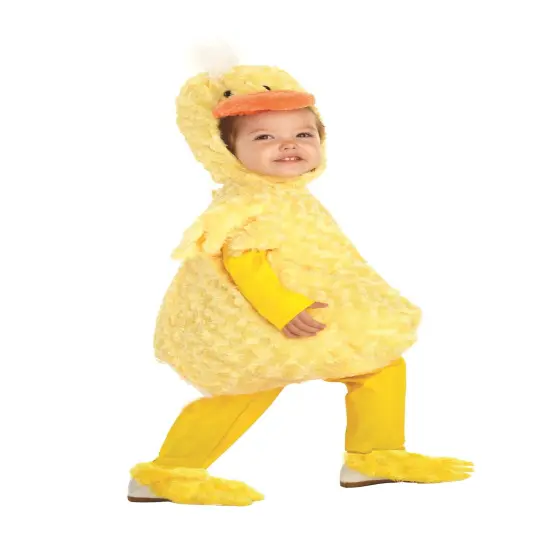 Plush Yellow Duck Toddler Costume 2T-4T {1}