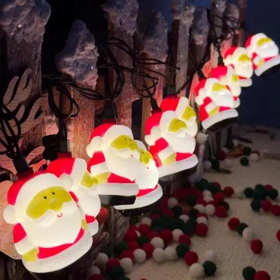 8.5Ft Santa Claus String Lights - 10 LED {3}