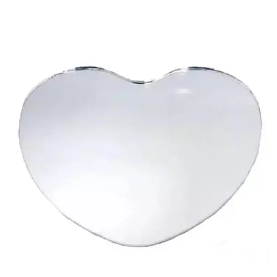 12 pcs HEART 10" Glass MIRRORS Wedding Table Decoration Centerpieces Supply {1}