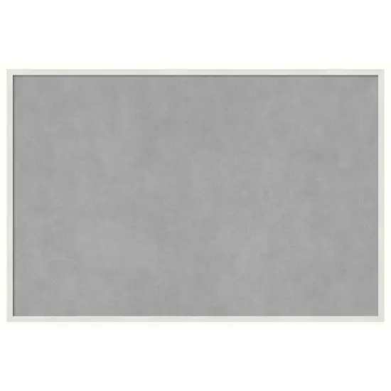 Low Luster Silver Wood Framed Magnetic Board {1}