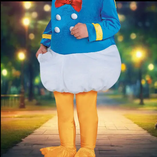 Boys Donald Duck Costume With Soft Hood And Signature Sailor Jumpsuit Infant Fits 12-18 Months {3}